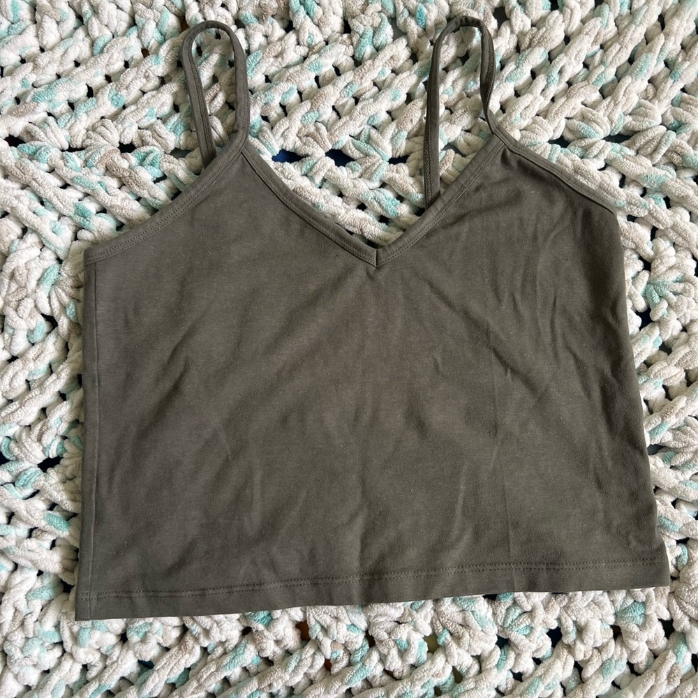 Jungmaven Earthy Green Spaghetti Tank